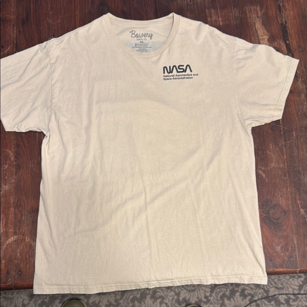 NASA Beige T-Shirt, men’s XL